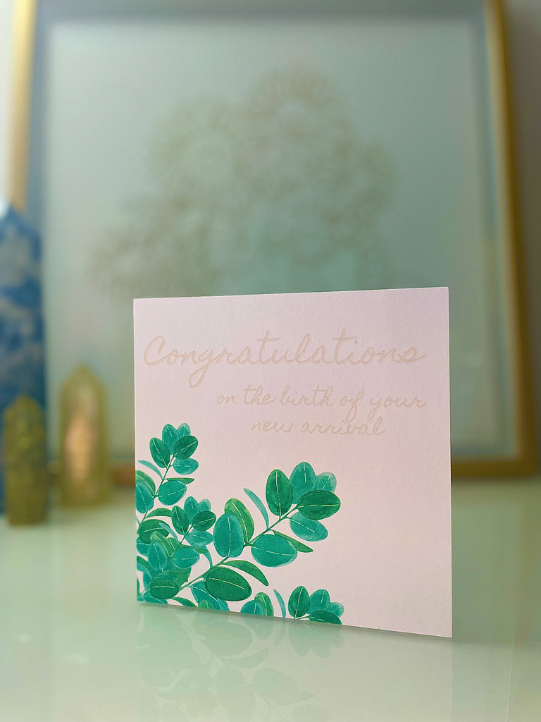 Congratulations Card - Olive Greenery - The Sweetest Harvest