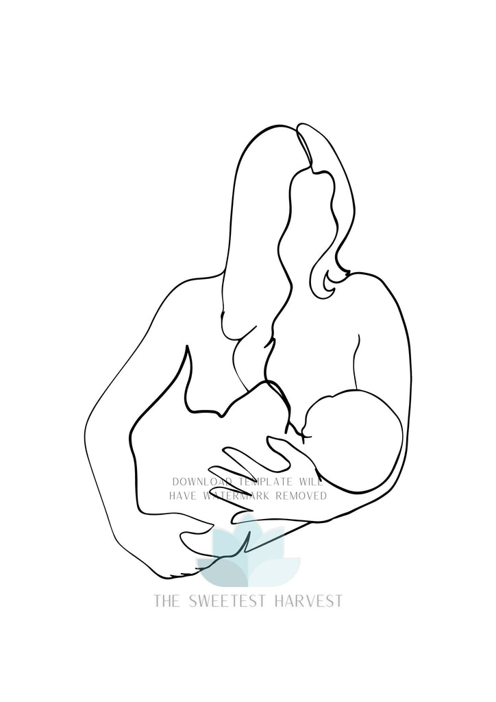 Mother Breastfeeding Baby Poster