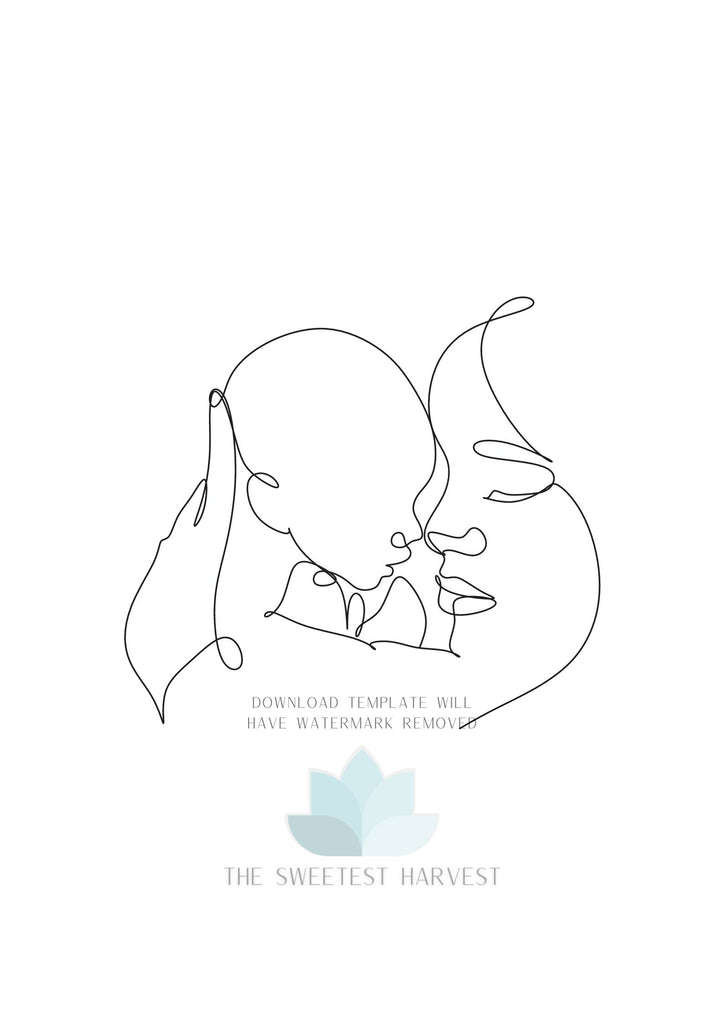 Mother Cuddling Baby Poster